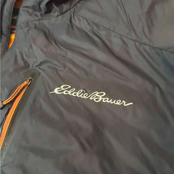 Eddie Bauer Men’s EverTherm Down Hooded Jacket Grey Size 2XL - Picture 9 of 10